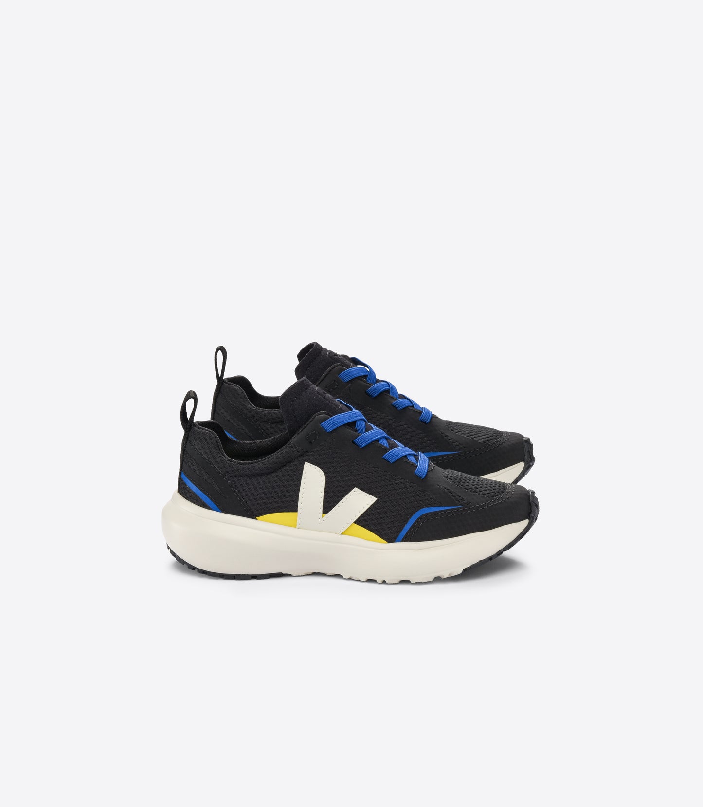 Veja Canary Elastic Laces ALVEOMESH BLACK PIERRE