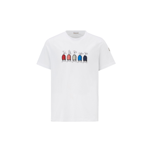 Moncler - T-Shirt mit Enten-Print