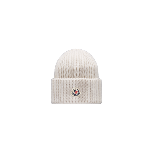 Moncler - Gerippte Mütze mit Logo